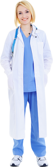 médecin-femme-isolée-blanchie
